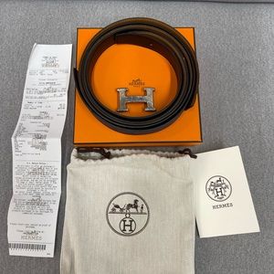 Hermes Belt 2 in 1 Black and Blue